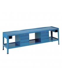 Banco da lavoro piano legno + lamiera