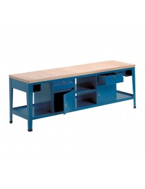 Banco da lavoro piano laminato faggio