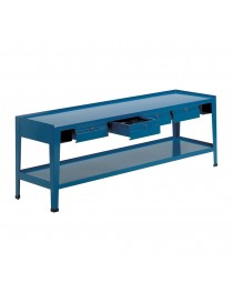 Banco da lavoro piano legno + lamiera