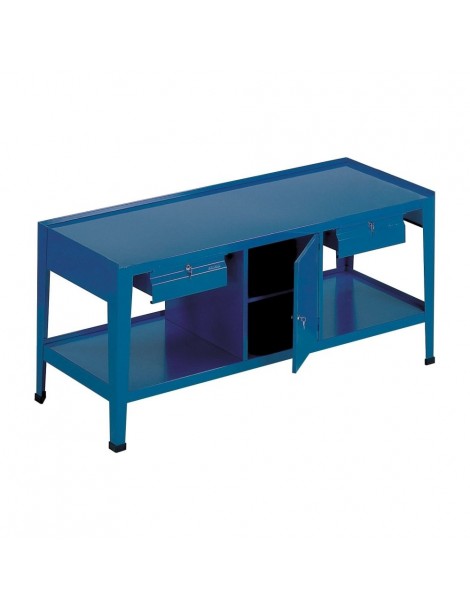 Banco da lavoro piano legno + lamiera