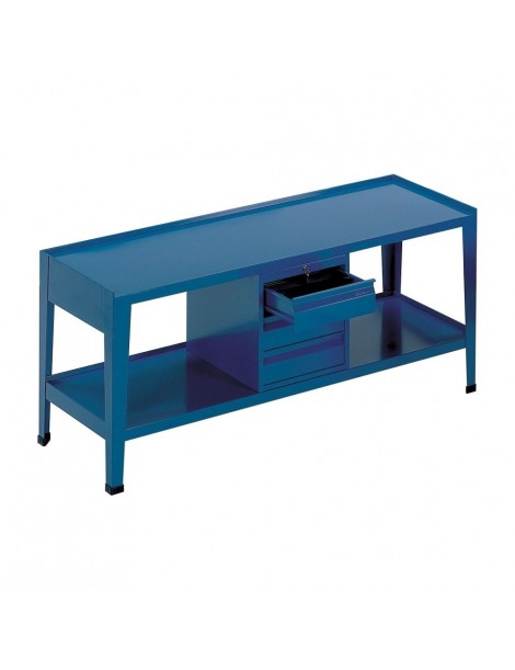 Banco da lavoro piano legno + lamiera
