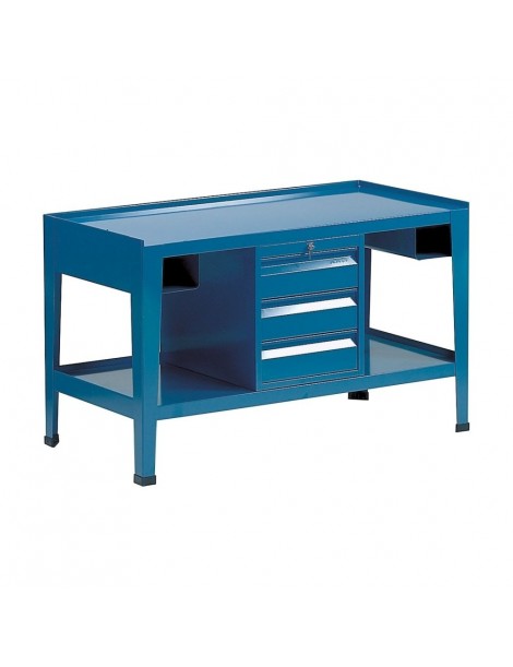 Banco da lavoro piano legno + lamiera