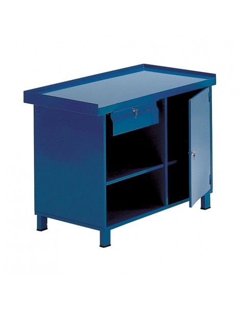 Banco da lavoro piano legno + lamiera