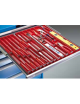 Cassettiera metallica, cm 72x73x100h, con 7 cassetti, belu ral 5012