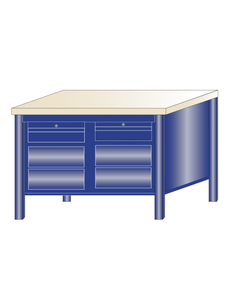 Banco da lavoro piano legno