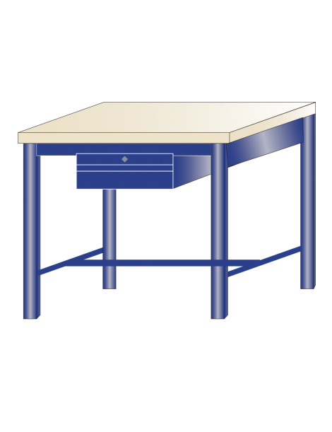Banco da lavoro piano legno