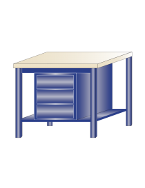 Banco da lavoro piano legno