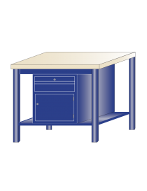 Banco da lavoro piano legno