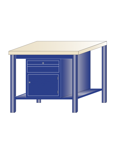 Banco da lavoro piano legno