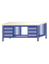 Banco da lavoro piano legno