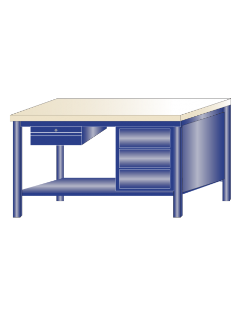 Banco da lavoro piano legno